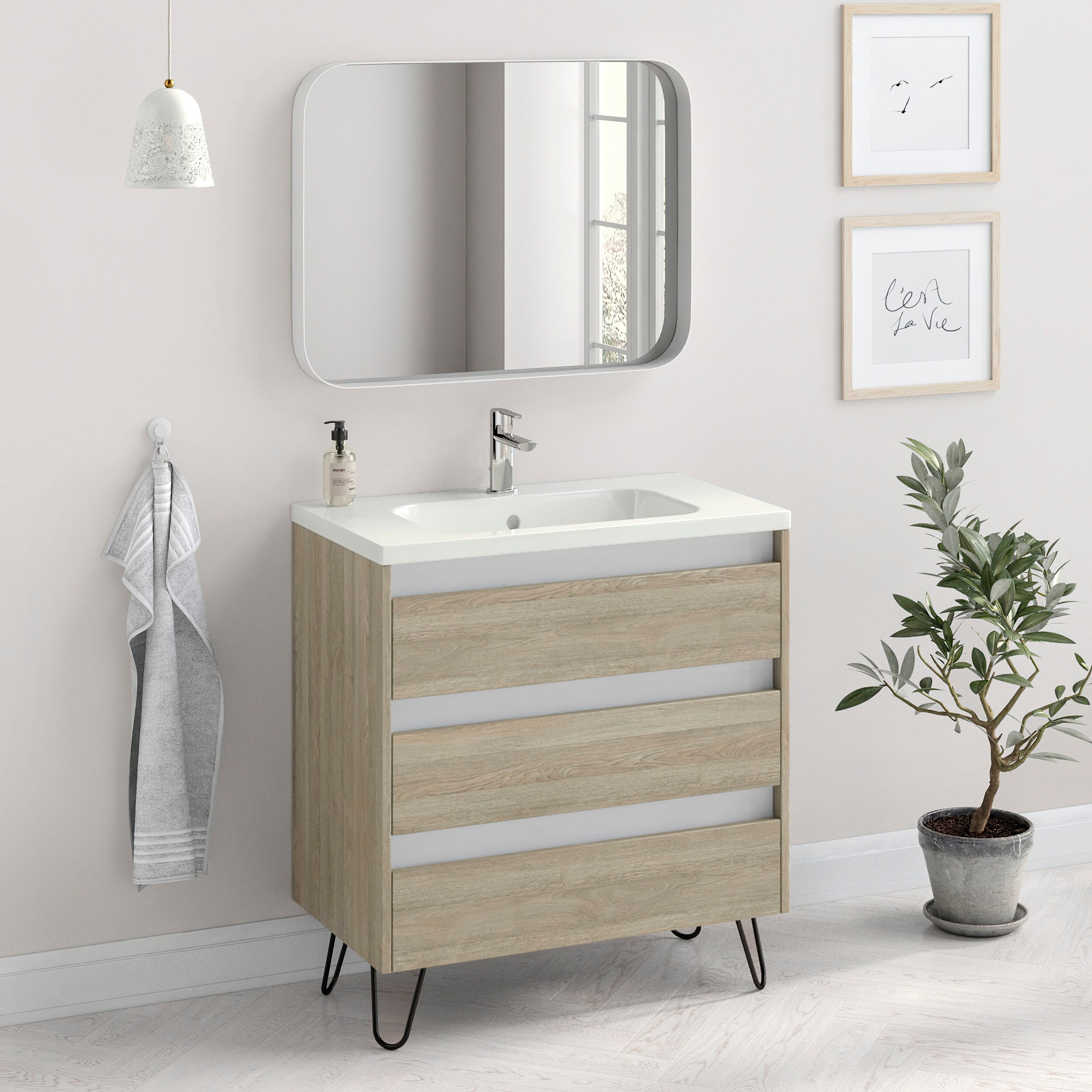 3 Drawer Bathroom Vanity Semis Online